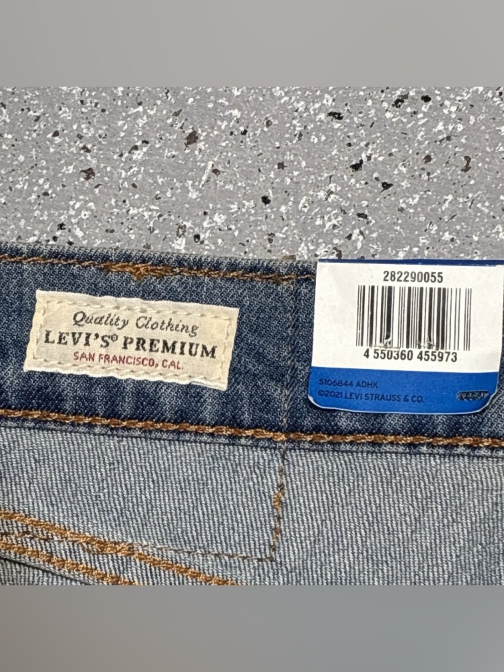 Levi’s Premium 505 Big E Performance Cool Stretch Cropped Jeans NWT - Picture 6 of 6